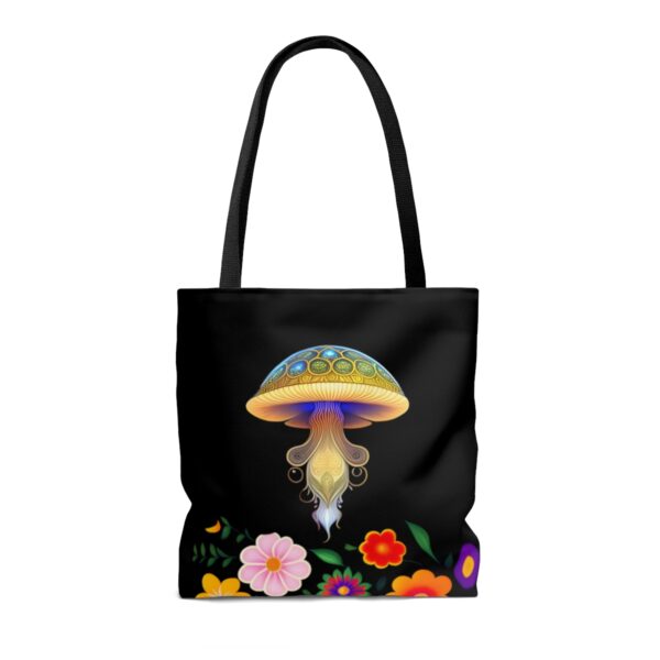 Practicality Meets Convenience Equipped with black cotton handles, our Mushroom Tote Bag ensures comfortable carrying for your everyday excursions. The non-woven laminate inside adds an extra layer of durability and protection for your belongings, making it a reliable companion for all your adventures. Choose the Perfect Fit for You With three sizes available, you can select the ideal Mushroom Tote Bag to suit your lifestyle and needs. Whether you need a smaller option for light outings or a larger one to carry all your essentials, we have the perfect size for you.