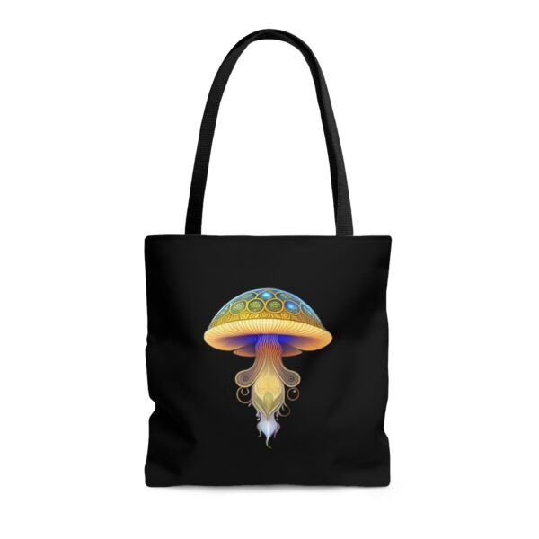 Practicality Meets Convenience Equipped with black cotton handles, our Mushroom Tote Bag ensures comfortable carrying for your everyday excursions. The non-woven laminate inside adds an extra layer of durability and protection for your belongings, making it a reliable companion for all your adventures. Choose the Perfect Fit for You With three sizes available, you can select the ideal Mushroom Tote Bag to suit your lifestyle and needs. Whether you need a smaller option for light outings or a larger one to carry all your essentials, we have the perfect size for you.