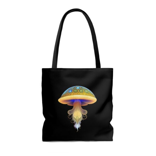 Practicality Meets Convenience Equipped with black cotton handles, our Mushroom Tote Bag ensures comfortable carrying for your everyday excursions. The non-woven laminate inside adds an extra layer of durability and protection for your belongings, making it a reliable companion for all your adventures. Choose the Perfect Fit for You With three sizes available, you can select the ideal Mushroom Tote Bag to suit your lifestyle and needs. Whether you need a smaller option for light outings or a larger one to carry all your essentials, we have the perfect size for you.