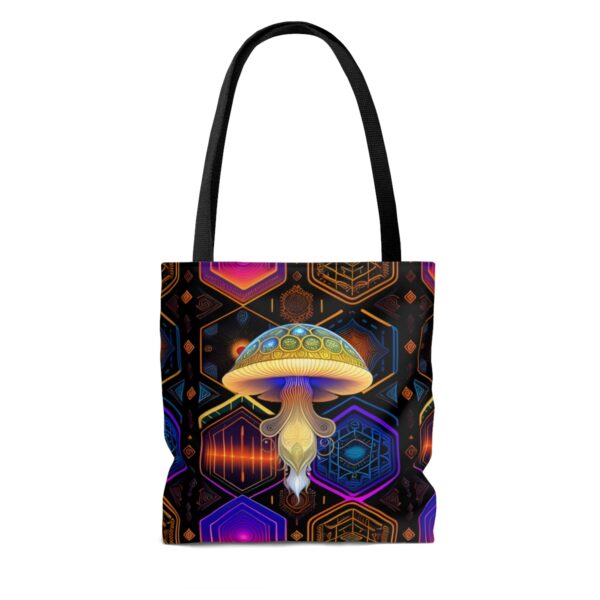 Equipped with black cotton handles, our Mushroom Tote Bag ensures comfortable carrying for your everyday excursions. The non-woven laminate inside adds an extra layer of durability and protection for your belongings, making it a reliable companion for all your adventures. Choose the Perfect Fit for You With three sizes available, you can select the ideal Mushroom Tote Bag to suit your lifestyle and needs. Whether you need a smaller option for light outings or a larger one to carry all your essentials, we have the perfect size for you.