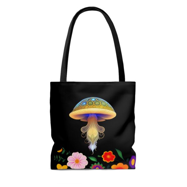 Practicality Meets Convenience Equipped with black cotton handles, our Mushroom Tote Bag ensures comfortable carrying for your everyday excursions. The non-woven laminate inside adds an extra layer of durability and protection for your belongings, making it a reliable companion for all your adventures. Choose the Perfect Fit for You With three sizes available, you can select the ideal Mushroom Tote Bag to suit your lifestyle and needs. Whether you need a smaller option for light outings or a larger one to carry all your essentials, we have the perfect size for you.