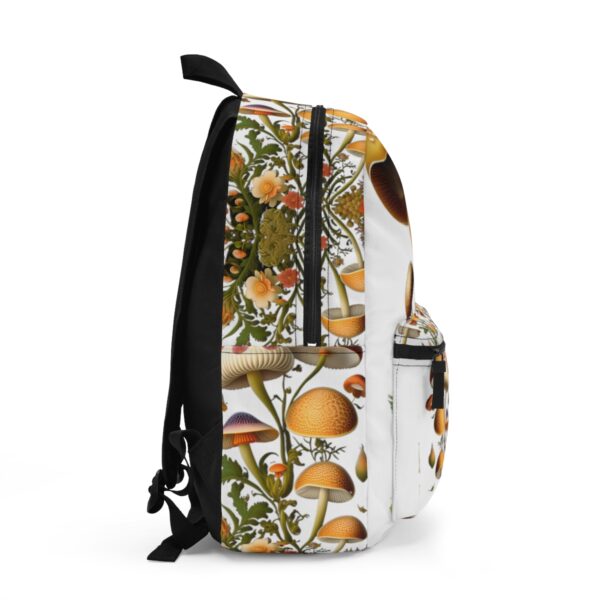 Embrace the Great Outdoors with Confidence Designed for mushroom foraging, weekend outings, and hiking escapades, our Mushroom print backpack is equipped to carry all your essentials. With its roomy interior, you'll have more than enough space to store your foraged treasures, gear, and supplies for your adventures.