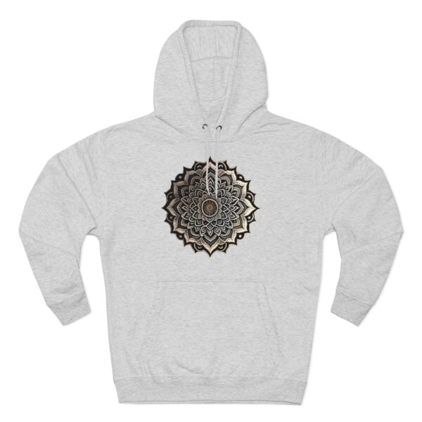 Order Now and Elevate Your Wardrobe: Add this Premium Mandala Pullover Hoodie to your collection today. With its exceptional comfort, durability, and style, it's guaranteed to become your go-to hoodie for years to come. Its three-panel fleece lining ensures optimal warmth and coziness. Crafted for durability, it provides a perfect fit without compromising comfort. Express your unique style with the Mandala design, inspired by the strength of love. This versatile hoodie is ideal for layering and guarantees warmth and comfort. Order now and elevate your wardrobe with this exceptional hoodie that will be your favorite for years to come!