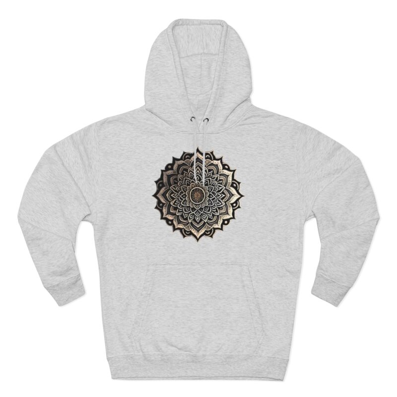 Order Now and Elevate Your Wardrobe: Add this Premium Mandala Pullover Hoodie to your collection today. With its exceptional comfort, durability, and style, it's guaranteed to become your go-to hoodie for years to come. Its three-panel fleece lining ensures optimal warmth and coziness. Crafted for durability, it provides a perfect fit without compromising comfort. Express your unique style with the Mandala design, inspired by the strength of love. This versatile hoodie is ideal for layering and guarantees warmth and comfort. Order now and elevate your wardrobe with this exceptional hoodie that will be your favorite for years to come!