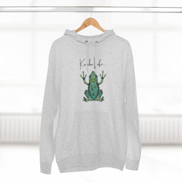 Crafted for durability, it provides a perfect fit without compromising comfort. Express your unique style with the frog design, inspired by the strength of love. This versatile hoodie is ideal for layering and guarantees warmth and comfort. Order now and elevate your wardrobe with this exceptional hoodie that will be your favorite for years to come!