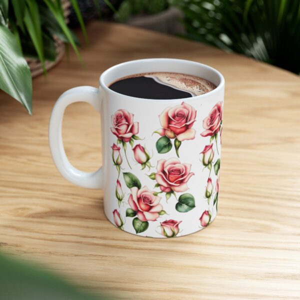 Personalization, Quality, and Style Experience the epitome of customization, quality, and style with our Ceramic Roses Mug. We prioritize quality and safety.