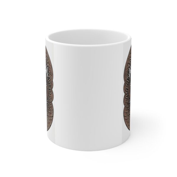 Personalization, Quality, and Style Experience the epitome of customization, quality, and style with our Ceramic Shamanic Coffee Mug.