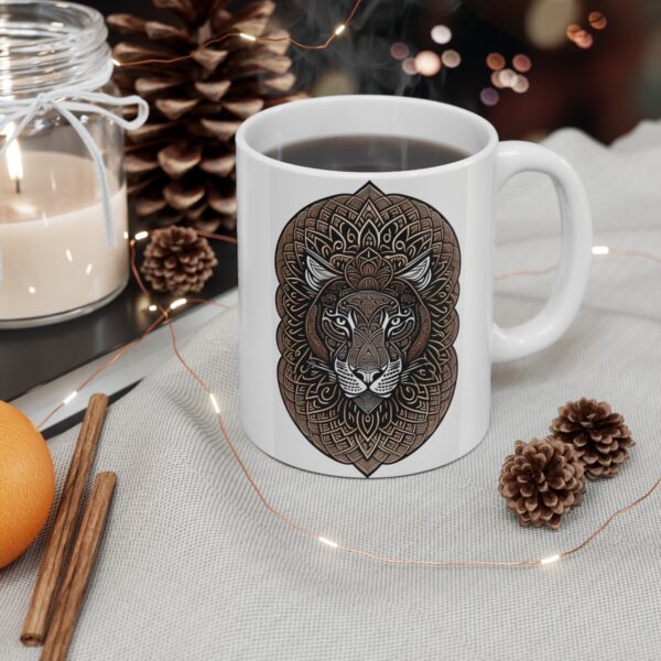 Personalization, Quality, and Style Experience the epitome of customization, quality, and style with our Ceramic Shamanic Coffee Mug.
