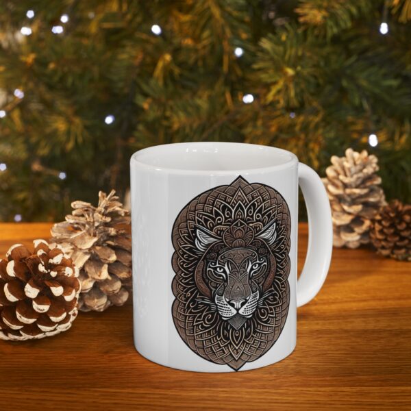 Personalization, Quality, and Style Experience the epitome of customization, quality, and style with our Ceramic Shamanic Coffee Mug.