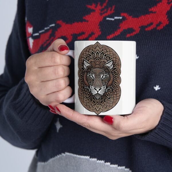 Personalization, Quality, and Style Experience the epitome of customization, quality, and style with our Ceramic Shamanic Coffee Mug.