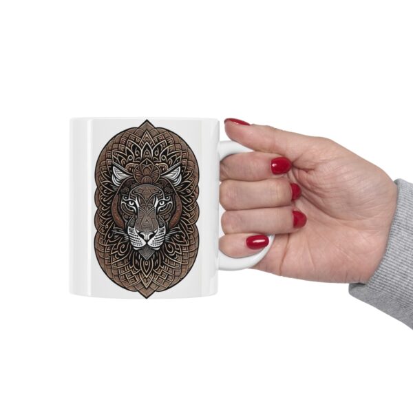 Personalization, Quality, and Style Experience the epitome of customization, quality, and style with our Ceramic Shamanic Coffee Mug.