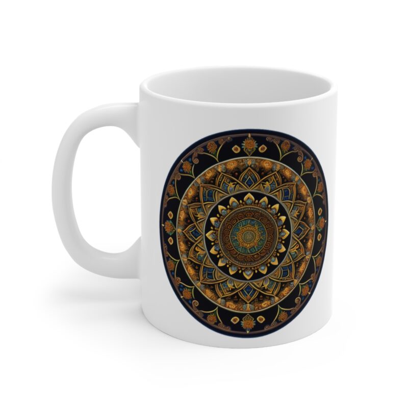 Personalization, Quality, and Style Experience the epitome of customization, quality, and style with our Ceramic Shamanic Coffee Mug.