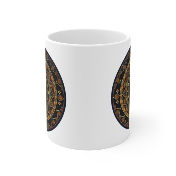 Personalization, Quality, and Style Experience the epitome of customization, quality, and style with our Ceramic Shamanic Coffee Mug.
