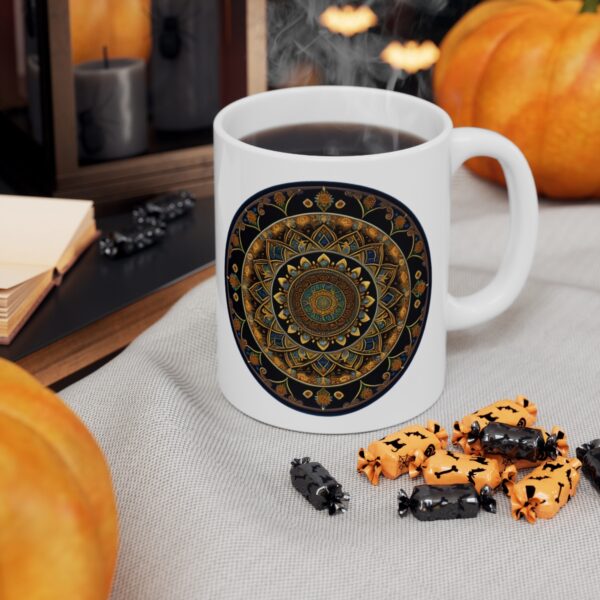 Personalization, Quality, and Style Experience the epitome of customization, quality, and style with our Ceramic Shamanic Coffee Mug.
