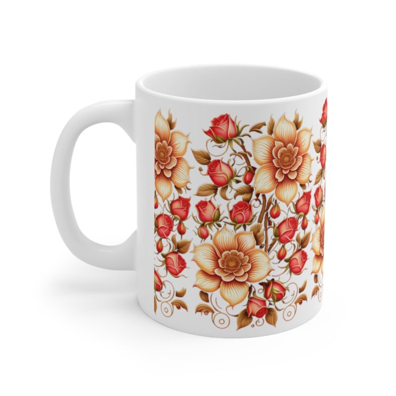 Personalization, Quality, and Style Experience the epitome of customization, quality, and style with our Ceramic Roses Mug.