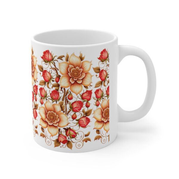 Personalization, Quality, and Style Experience the epitome of customization, quality, and style with our Ceramic Roses Mug.