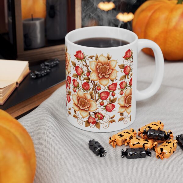 Personalization, Quality, and Style Experience the epitome of customization, quality, and style with our Ceramic Roses Mug.