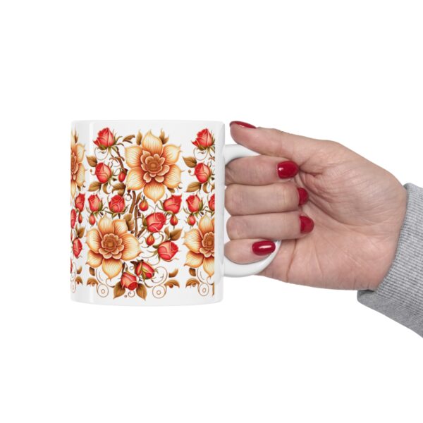 Personalization, Quality, and Style Experience the epitome of customization, quality, and style with our Ceramic Roses Mug.