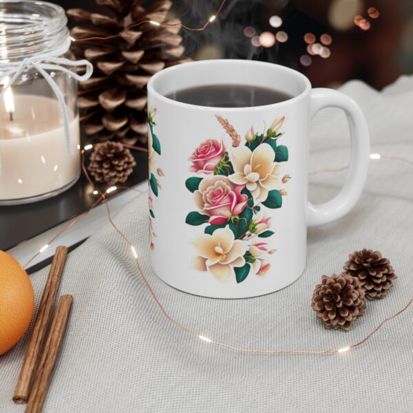 Personalization, Quality, and Style Experience the epitome of customization, quality, and style with our Ceramic Roses Mug. Surprise your lover.