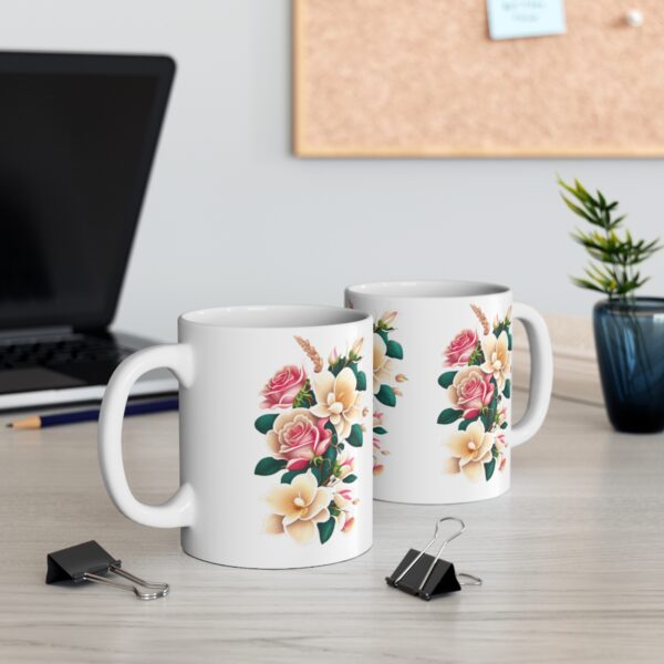 Personalization, Quality, and Style Experience the epitome of customization, quality, and style with our Ceramic Roses Mug. Surprise your lover.