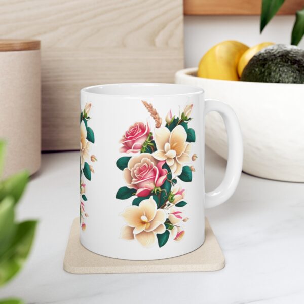 Personalization, Quality, and Style Experience the epitome of customization, quality, and style with our Ceramic Roses Mug. Surprise your lover.
