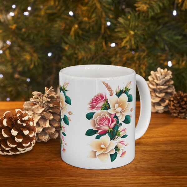 Personalization, Quality, and Style Experience the epitome of customization, quality, and style with our Ceramic Roses Mug. Surprise your lover.