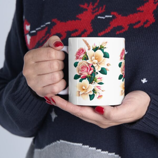 Personalization, Quality, and Style Experience the epitome of customization, quality, and style with our Ceramic Roses Mug. Surprise your lover.