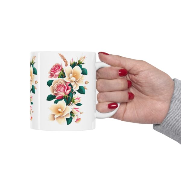 Personalization, Quality, and Style Experience the epitome of customization, quality, and style with our Ceramic Roses Mug. Surprise your lover.