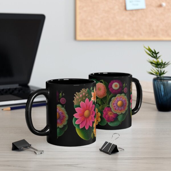Embrace the Mysteries that lies within our 11oz Black Boho Kitchen Mug. Let it be the conduit through which you experience the extraordinary.