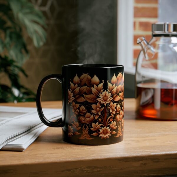 Embrace the Mysteries that lies within our 11oz Black Boho Kitchen Mug. Let it be the conduit through which you experience the extraordinary. With each sip, allow the enigmatic embrace of the mug to transport you to a realm where warmth intertwines with enchantment. Indulge your senses, honor your desires, and elevate your daily rituals with this remarkable artifact that transcends the boundaries of the ordinary.
