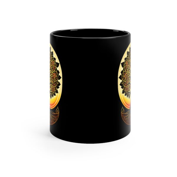 Embrace the Mysteries that lies within our 11oz Black Boho Kitchen Mug. Let it be the conduit through which you experience the extraordinary.