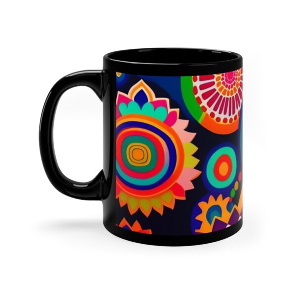 Embrace the Mysteries that lies within our 11oz Black Boho Kitchen Mug. Let it be the conduit through which you experience the extraordinary. With each sip, allow the enigmatic embrace of the mug to transport you to a realm where warmth intertwines with enchantment. Indulge your senses, honor your desires, and elevate your daily rituals with this remarkable artifact that transcends the boundaries of the ordinary.