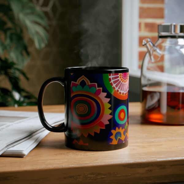 Embrace the Mysteries that lies within our 11oz Black Boho Kitchen Mug. Let it be the conduit through which you experience the extraordinary. With each sip, allow the enigmatic embrace of the mug to transport you to a realm where warmth intertwines with enchantment. Indulge your senses, honor your desires, and elevate your daily rituals with this remarkable artifact that transcends the boundaries of the ordinary.