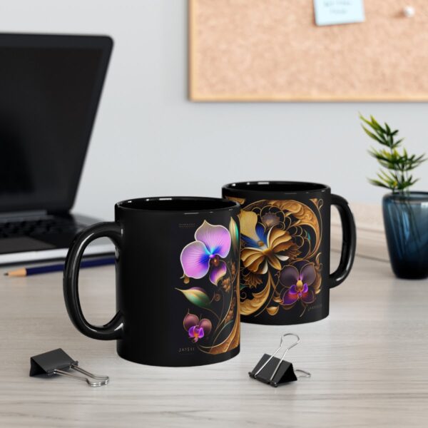 Embrace the Mysteries that lies within our 11oz Black Boho Kitchen Mug. Let it be the conduit through which you experience the extraordinary.