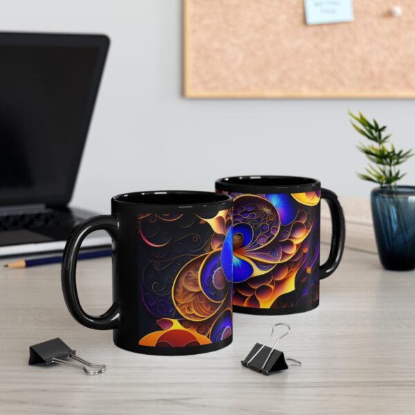 Unmatched Artistry However, it is the high-quality sublimation printing that truly sets this 11oz black Boho Kitchen Mug apart.