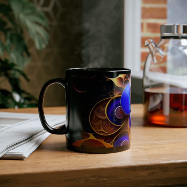 Unmatched Artistry However, it is the high-quality sublimation printing that truly sets this 11oz black Boho Kitchen Mug apart.