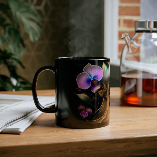 Embrace the Mysteries that lies within our 11oz Black Boho Kitchen Mug. Let it be the conduit through which you experience the extraordinary.