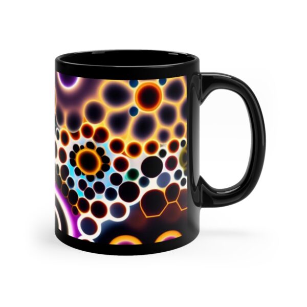 Embrace the Mysteries that lies within our 11oz Black Boho Kitchen Mug. Let it be the conduit through which you experience the extraordinary.