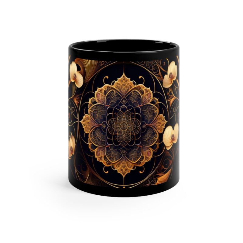 Embrace the Mysteries that lies within our 11oz Black Boho Kitchen Mug. Let it be the conduit through which you experience the extraordinary. With each sip, allow the enigmatic embrace of the mug to transport you to a realm where warmth intertwines with enchantment. Indulge your senses, honor your desires, and elevate your daily rituals with this remarkable artifact that transcends the boundaries of the ordinary.