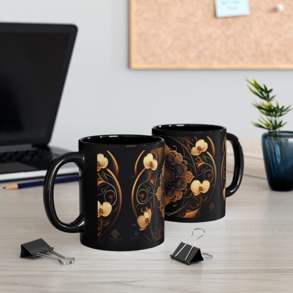 Embrace the Mysteries that lies within our 11oz Black Boho Kitchen Mug. Let it be the conduit through which you experience the extraordinary. With each sip, allow the enigmatic embrace of the mug to transport you to a realm where warmth intertwines with enchantment. Indulge your senses, honor your desires, and elevate your daily rituals with this remarkable artifact that transcends the boundaries of the ordinary.