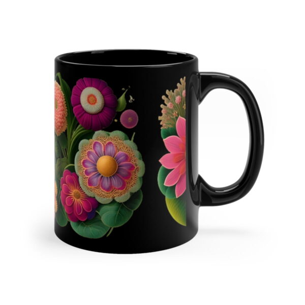 Embrace the Mysteries that lies within our 11oz Black Boho Kitchen Mug. Let it be the conduit through which you experience the extraordinary.