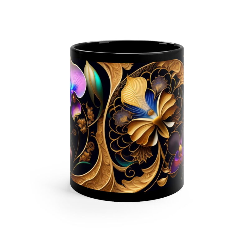 Embrace the Mysteries that lies within our 11oz Black Boho Kitchen Mug. Let it be the conduit through which you experience the extraordinary.