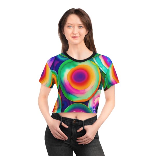 Elevate Your Style: Embrace the power of flowers and the magic of sunshine with our Sunny Tie Die Crop Top Tee. It’s time to elevate your wardrobe with a touch of ethereal elegance and spread joy wherever you go. Bask in the sun’s warmth, surrounded by the enchanting beauty of nature, while enjoying utmost comfort and style in spades.