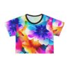 Elevate Your Style: Embrace the power of flowers and the magic of sunshine with our Sunny Flower Power Floral Crop Top Tee. It’s time to elevate your wardrobe with a touch of ethereal elegance and spread joy wherever you go. Bask in the sun’s warmth, surrounded by the enchanting beauty of nature, while enjoying utmost comfort and style in spades.