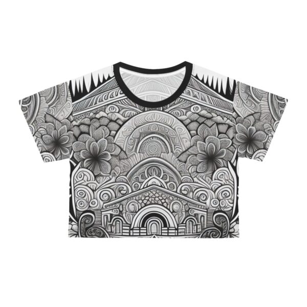 Embrace the power of Black & white and the magic of sunshine with our Black and white Crop Top Tee. It's time to elevate your wardrobe with a touch of ethereal elegance and spread joy wherever you go. Get ready to bask in the sun's warmth, surrounded by the enchanting beauty of nature, while enjoying the utmost comfort and style in spades.