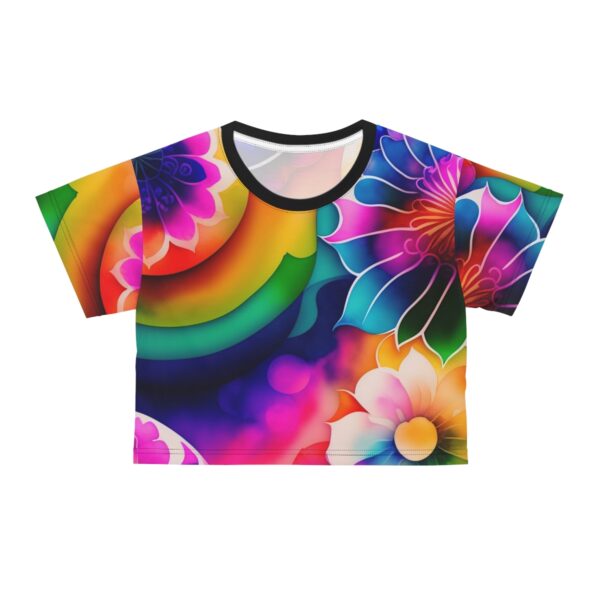 Elevate Your Style: Embrace the power of flowers and the magic of sunshine with our Sunny Flower Power Floral Crop Top Tee. It’s time to elevate your wardrobe with a touch of ethereal elegance and spread joy wherever you go. Bask in the sun’s warmth, surrounded by the enchanting beauty of nature, while enjoying utmost comfort and style in spades.