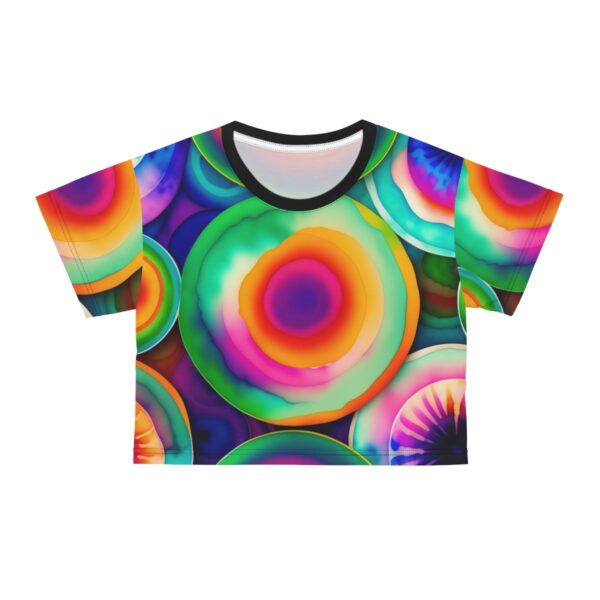 Elevate Your Style: Embrace the power of flowers and the magic of sunshine with our Sunny Tie Die Crop Top Tee. It’s time to elevate your wardrobe with a touch of ethereal elegance and spread joy wherever you go. Bask in the sun’s warmth, surrounded by the enchanting beauty of nature, while enjoying utmost comfort and style in spades.