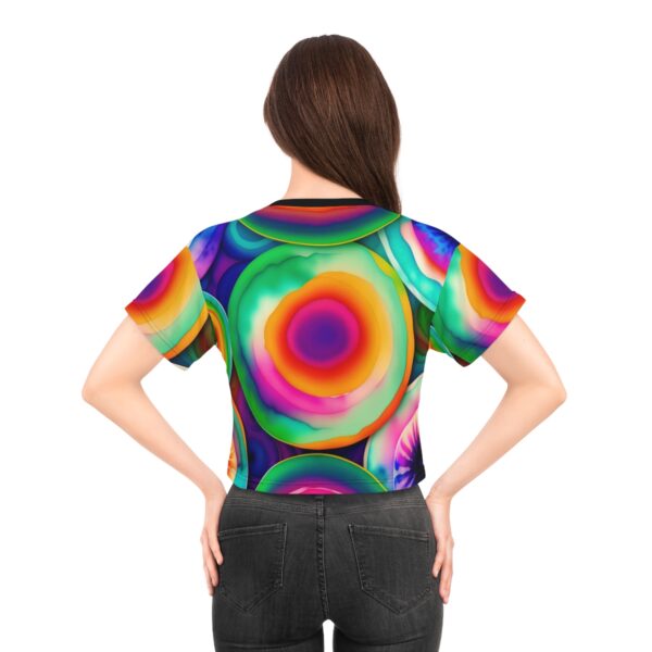 Elevate Your Style: Embrace the power of flowers and the magic of sunshine with our Sunny Tie Die Crop Top Tee. It’s time to elevate your wardrobe with a touch of ethereal elegance and spread joy wherever you go. Bask in the sun’s warmth, surrounded by the enchanting beauty of nature, while enjoying utmost comfort and style in spades.