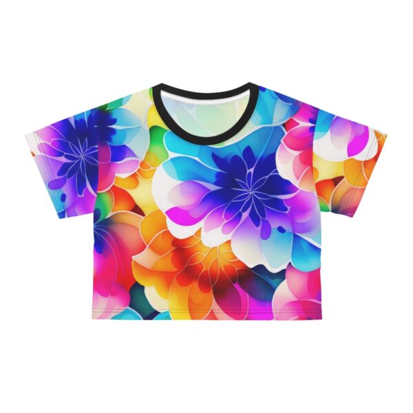 Elevate Your Style: Embrace the power of flowers and the magic of sunshine with our Sunny Flower Power Floral Crop Top Tee. It’s time to elevate your wardrobe with a touch of ethereal elegance and spread joy wherever you go. Bask in the sun’s warmth, surrounded by the enchanting beauty of nature, while enjoying utmost comfort and style in spades.