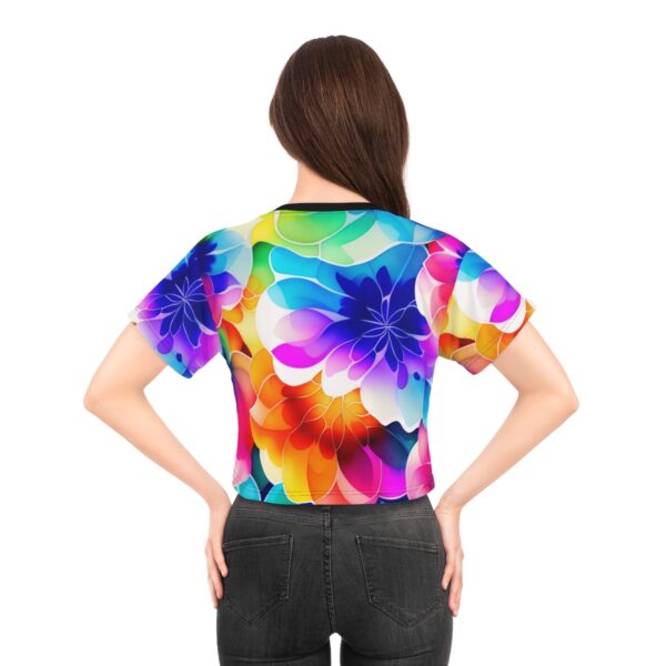 Elevate Your Style: Embrace the power of flowers and the magic of sunshine with our Sunny Flower Power Floral Crop Top Tee. It’s time to elevate your wardrobe with a touch of ethereal elegance and spread joy wherever you go. Bask in the sun’s warmth, surrounded by the enchanting beauty of nature, while enjoying utmost comfort and style in spades.